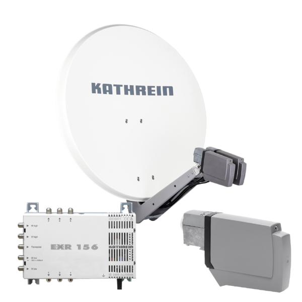 Kathrein CAS 90 ws Sat-Antenne multifeedfähig weiss - 6 Teilnehmer