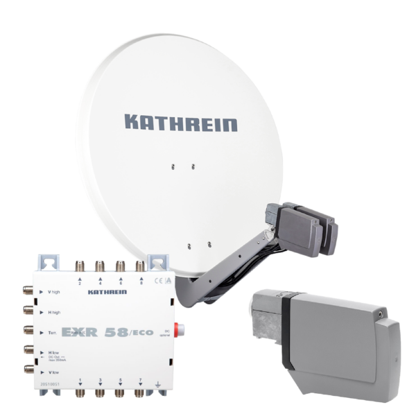 Kathrein CAS 90 ws Sat-Antenne multifeedfähig weiss - 8 Teilnehmer