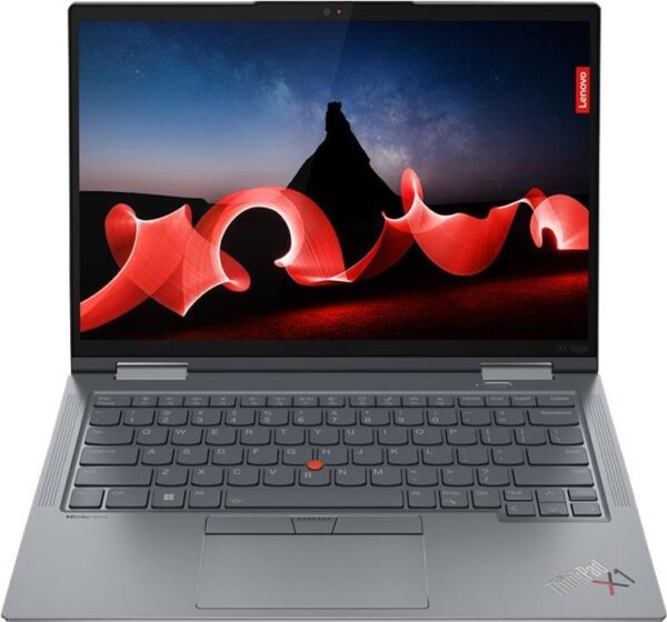 Lenovo ThinkPad X1 Yoga Gen 8 21HQ - Flip-Design - Intel Core i7 1355U / 5 GHz - Evo - Win 11 Pro - Intel Iris Xe Grafikkarte - 32GB RAM - 1TB SSD TCG Opal Encryption 2, NVMe, Performance - 35,6 cm (14) IPS Touchscreen 1920 x 1200 - NFC, 802,11a/b/g/n/ac/ax (Wi-Fi 6E) - 4G LTE - Storm Gray - kbd: Deutsch - mit 3 Jahre Lenovo Premium-Support, CO2-Ausgleich 0,5 Tonnen (21HQ005RGE)