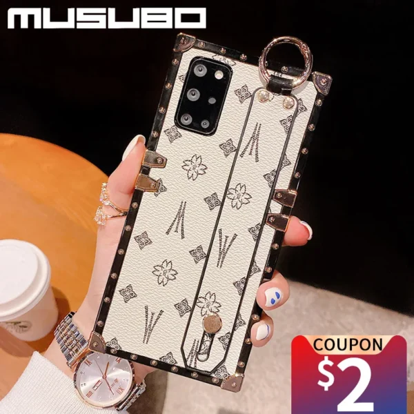 Musubo Luxus Fall Für Samsung Galaxy S21 Plus S22 Ultra a71 A70 A51 A50 A32 A52 a72 5G S20 ultar