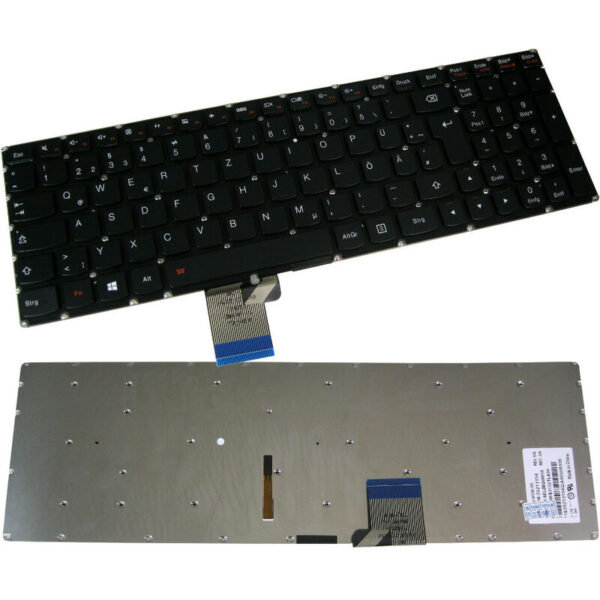 Original Tastatur mit Beleuchtung qwertz Deutsch für Lenovo IdeaPad U530P Edge-15 Pro-2-15 Flex-2-15 Erazer Y50-70AS-ISE ersetzt 25213184 25213154