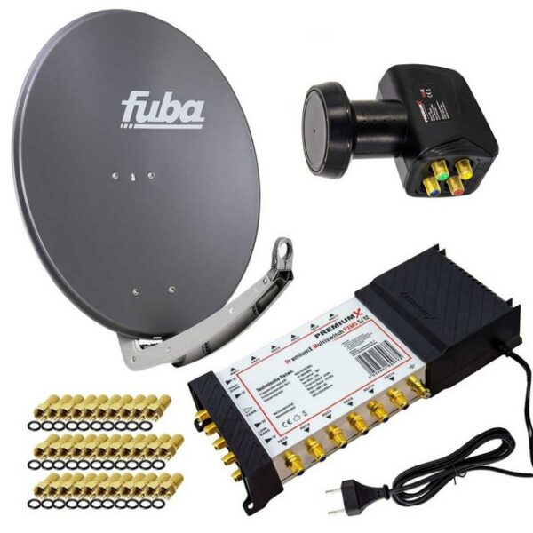 PremiumX SAT Anlage Fuba DAA 780 A Antenne 5/12 Multiswitch LNB F-Stecker SAT-Antenne