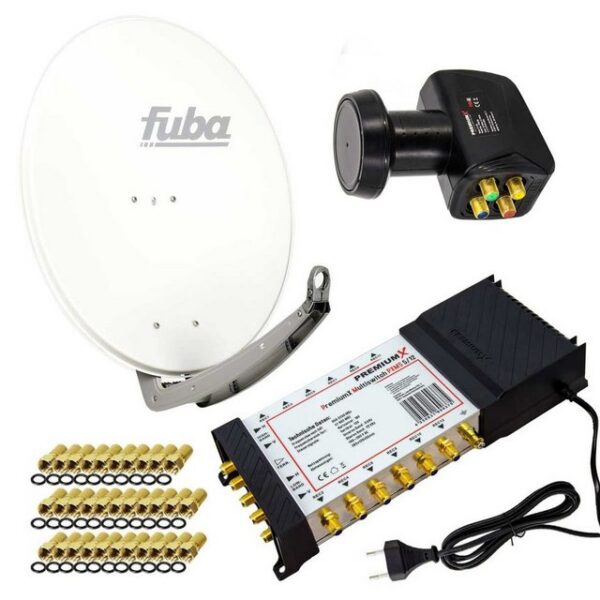 PremiumX SAT Anlage Fuba DAA 780 W Antenne 5/12 Multiswitch LNB F-Stecker SAT-Antenne