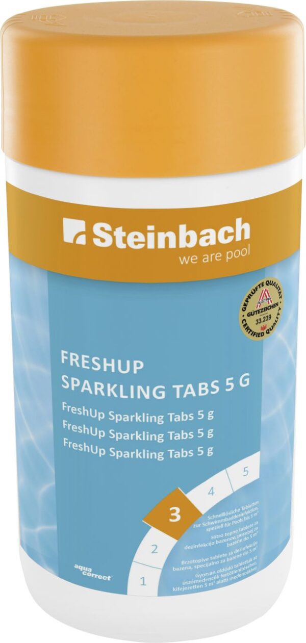 Steinbach Poolpflege Fresh Up Tabs 1 kg, 200x 5g Tabletten, TCCA 56%