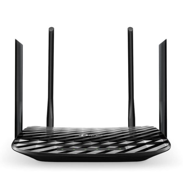 TP-Link Archer C6 WLAN-Router, AC1200, MU-MIMO, Dualband Gigabit WLAN-Router, 4 Antennen