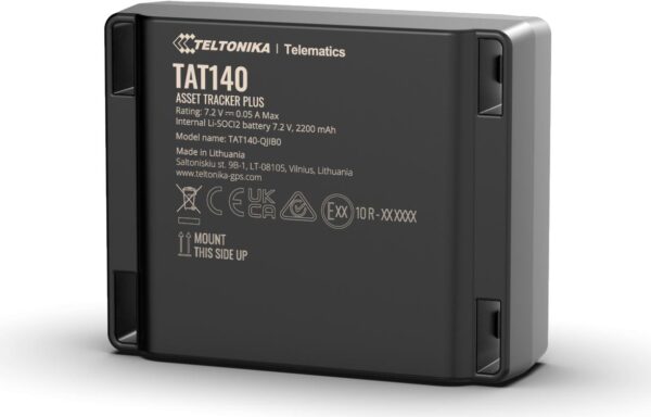 Teltonika 4G LTE Cat 1 asset tracker - Universal - Schwarz - Staubresistent - Wasserfest - Single SIM - Kunststoff - IP68 (TAT1403UBP01)