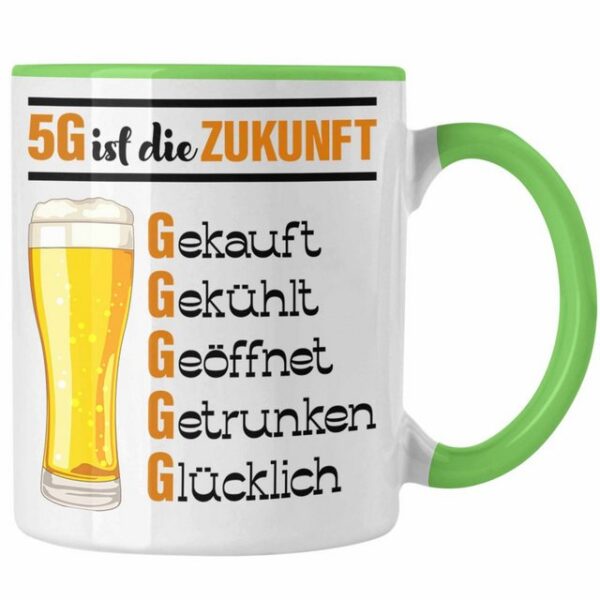 Trendation Tasse 5G Ist Die Zukunft Tasse Geschenk Biertrinker Saufen Alkohol Geschenki