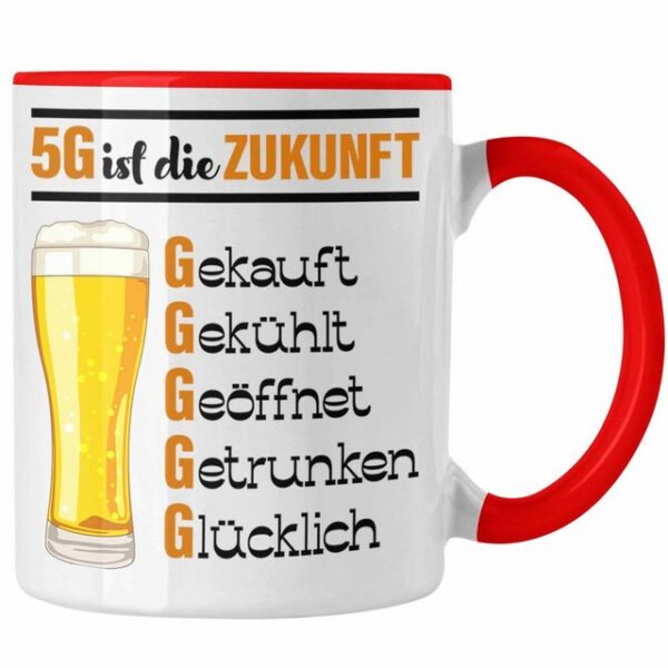 Trendation Tasse 5G Ist Die Zukunft Tasse Geschenk Biertrinker Saufen Alkohol Geschenki