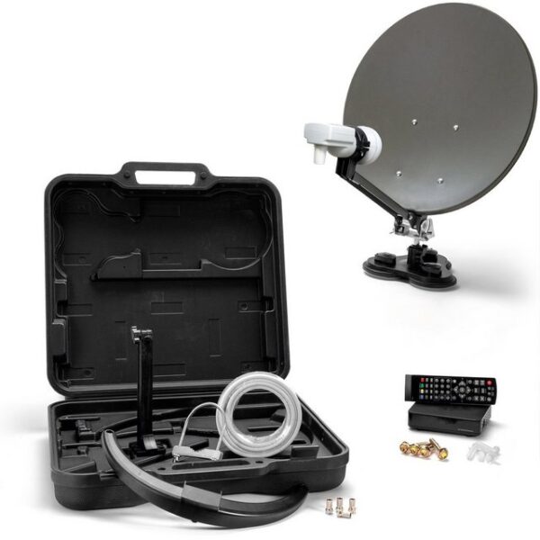 Xoro XORO MCA 38 HD Set 38.5cm Camping SAT Antenne inkl. DVB-S2 Receiver SAT-Antenne