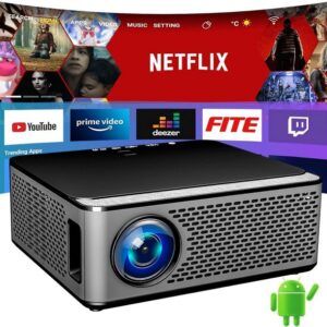 Ysametp Beamer (20000,1, 1920 x 1080 px, 5G WiFi Bluetooth, Upgrade 9500L Full HD Native 1080P Outdoor Video)