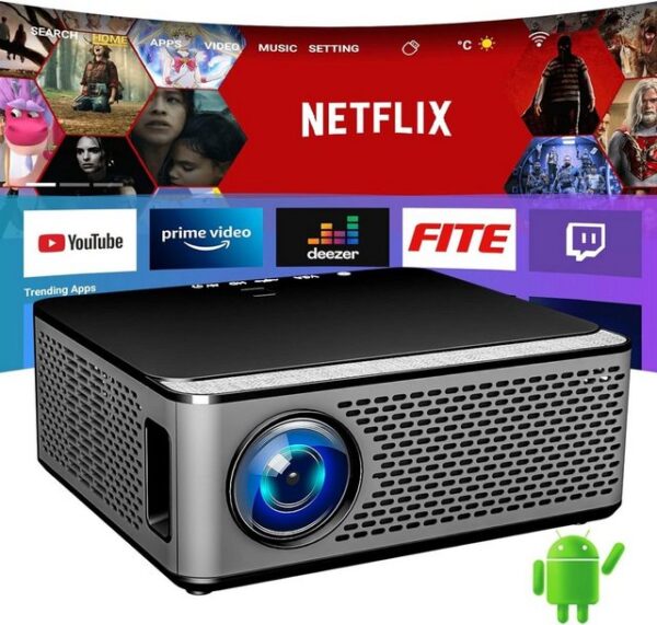 Ysametp Beamer (20000,1, 1920 x 1080 px, 5G WiFi Bluetooth, Upgrade 9500L Full HD Native 1080P Outdoor Video)