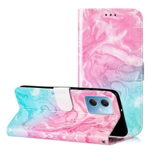 CLM-Tech Handytasche Hülle für Xiaomi Redmi Note 12 5G Tasche aus Kunstleder Klapphülle (1x Xiaomi Redmi Note 12 5G Handyhülle Wallet Case Cover Etui), Standfunktion, Kartenfächer, Magnetverschluss