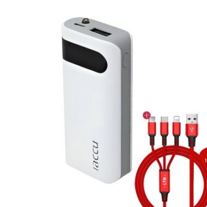 Cyoo 12000 mAh Externe Handyakkus Akkus Batterie Kabel USB C Lightning Powerbank IACCU SPEED QUALITI 12000 mAh Sicherheitsfeatures, Einfache Bedienung Smartphone-Aufladen Hohe Kapazität Mobilität Schnell aufladen Unterwegs Langlebig Notladung Reisebegleiter Energie für unterwegs 12000 mAh (2 St), Schnellladetechnologie, Universal-Kompatibilität, Drei-Ladeoption