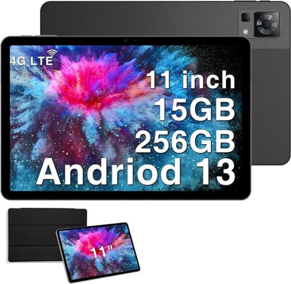 DOOGEE Tablet (11", 256 GB, Android 13, 4G LTE +5G, Android 13 tablet display gaming tablet wifi widevine google gms)