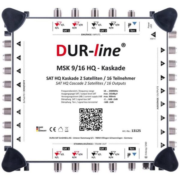 DUR-line DUR-line MSK 9/16 HQ - Kaskade SAT-Antenne