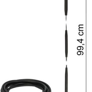 Delock GSM Antenne SMA Stecker 7 dBi starr omnidirektional mit magnetischem Standfuß und Anschlusskabel RG-58 3 m outdoor schwarz (12432)