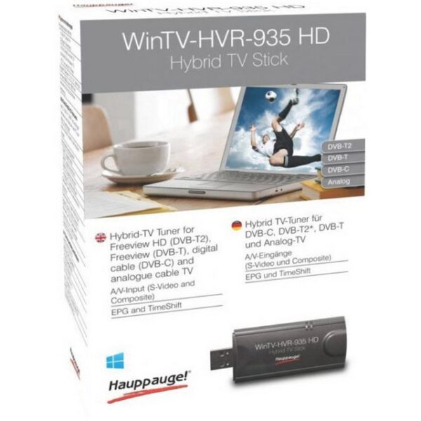 HAUPPAUGE Streaming-Stick TV-Stick, Aufnahmefunktion, mit DVB-T Antenne, mit Fernbedienung