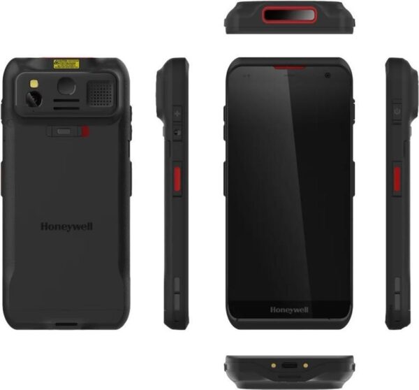 Honeywell EDA52, 6Pin, 2D, BT, WLAN, 4G, NFC, Android Mobiles Datenerfassungsgerät, 2D, Imager (S0703), Kamera (13MP), Front-Kamera (5MP), 14cm (5.5), Bluetooth, WLAN (802.11ac), 4G (LTE), NFC, Micro SD-Slot, Auflösung: 1440x720 Pixel, Qualcomm Octa Core, 1,8GHz, RAM: 4GB, Flash: 64GB, Android (11), Schutzart: IP67, inkl.: Akku (EDA52-11AE6AN21RK) - Sonderposten