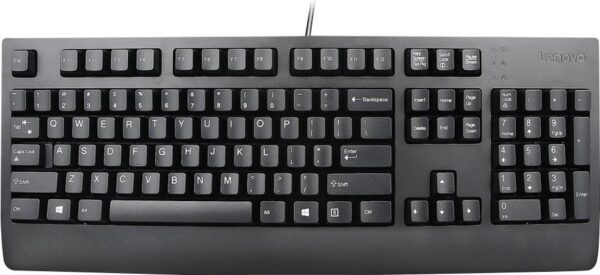 Lenovo Preferred Pro II - Tastatur - USB - QWERTY - Portugiesisch - Schwarz - für IdeaPad S340-14, ThinkCentre M80s Gen 3, M90a Gen 3, M90a Pro Gen 3, M90t Gen 3, V15 IML