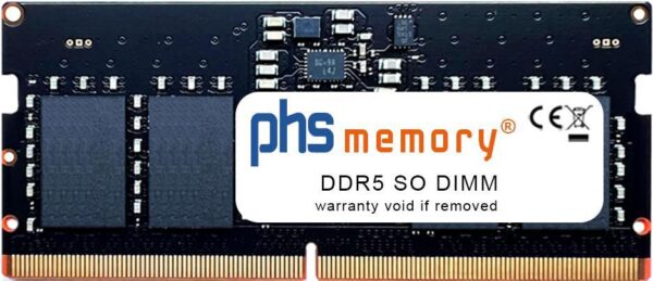 PHS-memory 8GB RAM Speicher passend für Lenovo IdeaPad Gaming 3 15ARH7 (82SB) DDR5 SO DIMM 4800MHz PC5-38400-S (SP433403)