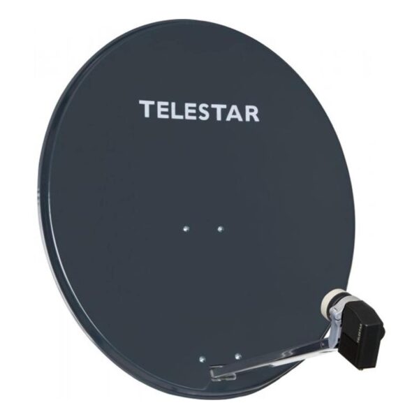 TELESTAR DIGIRAPID 80 4 Teilnehmer Alu Sat-Antenne mit QUAD LNB