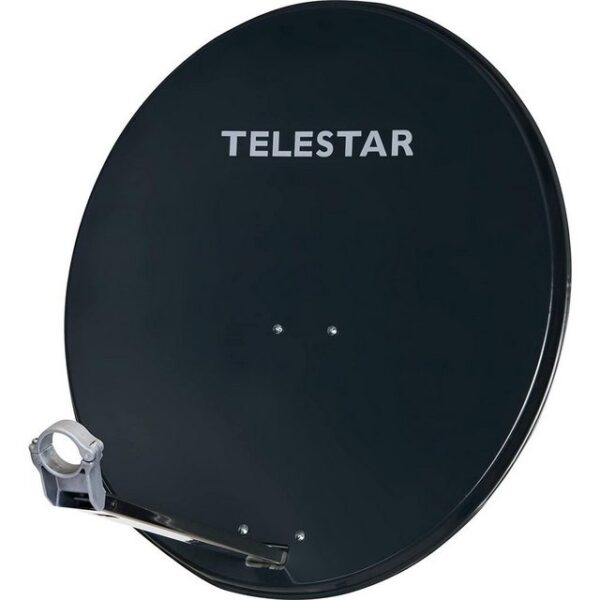 TELESTAR DIGIRAPID 80A Aluminium-Sat-Spiegel 80 cm mit 40 mm LNB-Halterung SAT-Antenne (80 cm, Aluminium, Guss, lange Lebensdauer, wetterfest, einfache Schnellmontage)