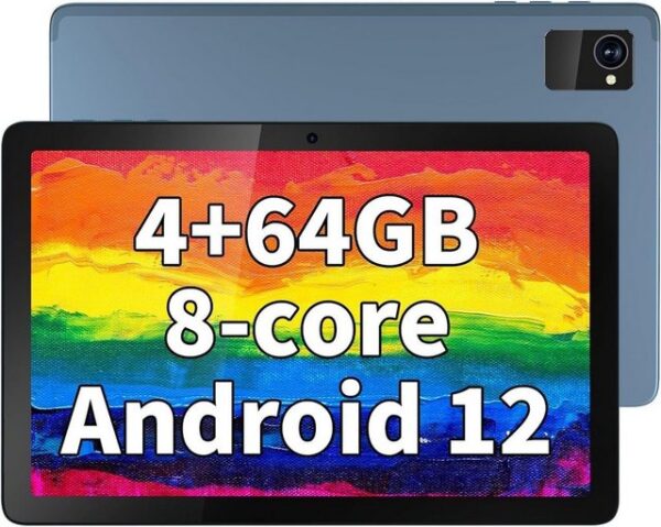 Tibuta E200 Tablet (10,1", 64 GB, Android 12, 2,4G+5G, Tablet, Octa-core 800 * 1280 IPS Display, 5+8MP Dual Kamera, 7000mAh)