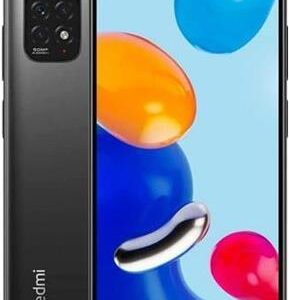 Xiaomi Redmi Note 11S 5G - 5G Smartphone - Dual-SIM - RAM 4GB / Interner Speicher 128GB - microSD slot - 6.6 - 2400 x 1080 Pixel (90 Hz) - Triple-Kamera 50 MP, 8 MP, 2 MP - front camera 13 MP - schwarz (MZB0BQ5EU)