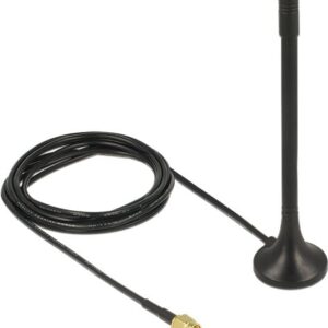 DeLOCK ISM 433 MHz Antenna - Antenne - Innenbereich - 12,1 cm - 2 dBi - ungerichtet - Schwarz (89490)