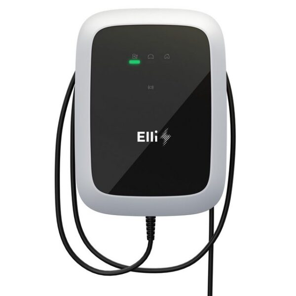 Elli - A Brand of the Volkswagen Group stationär Elektroauto-Ladestation Elli Charger Pro 7,5m, 11,00kW / 32A, 3-Phasig, Wallbox mit Kabel (Typ 2) 7,5 m lang, 11KW, MID, RFID, App, WLAN, LTE