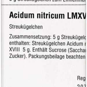 Acidum nitricum LM XVIII Globuli 5g