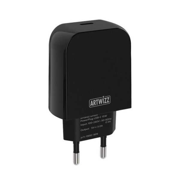 Artwizz PowerPlug USB-C 15W (black) (PD) Smartphone-Ladegerät