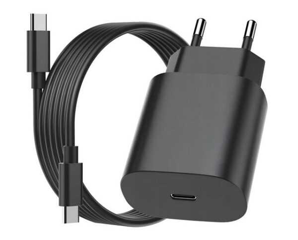 Cyoo 25W Schnellladegerät USB C Ladekabel für Samsung Galaxy S23 S22 S21 Smartphone-Ladegerät (für Samsung Galaxy S23 S22 S21 S20 FE S10 S9 S8 A54 A53 A52 A51 A50 A34 A33 A14 A13 Z Flip 5/Z Fold 5 5G, Set, 2-tlg., USB-C-Ladegerät, kompakt, tragbar, Ersatzladegerät, Schnellladekabel, Travel, Universal, 25 W USB C Schnellladegerät)