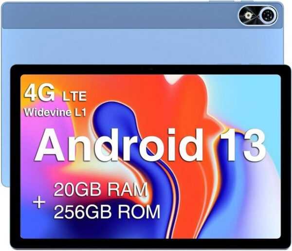 DOOGEE Telefonfunktion Damen's IP68 wasserdicht Tablet (10,51", 256 GB, Androïd 13, Dual 4G LTE + 5G WiFi, Mit den besten und erstaunlichsten Funktionen, attraktivem Design)