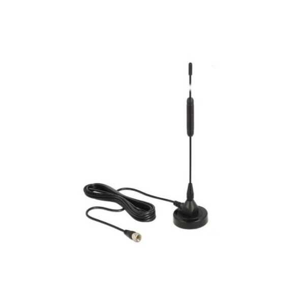 Delock 12412 - DAB+ Antenne - F-Stecker, 0 dBi,... WLAN-Antenne