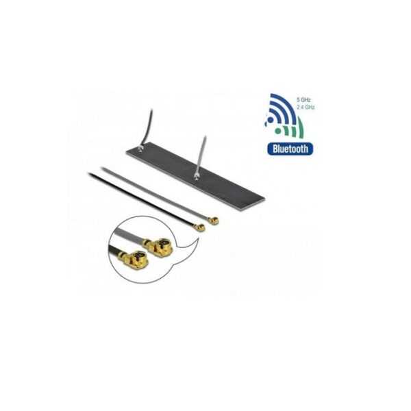 Delock 12627 - WLAN 802.11 ac/ax/a/h/b/g/n Doppelantenne 2 x... WLAN-Antenne