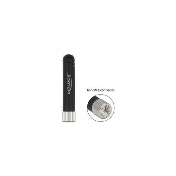 Delock WLAN 802.11 b/g/n Antenne RP-SMA Stecker 1,7 - 3,7 dBi... WLAN-Antenne