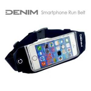 Denim Laufgürtel Denim Smartphone Run Belt Laufgürtel schwarz