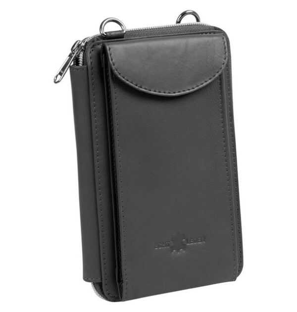 Ella Eisvogel Handytasche Große Handytasche, Echtleder Smartphone-Bag, Maxi Smartphone compatible