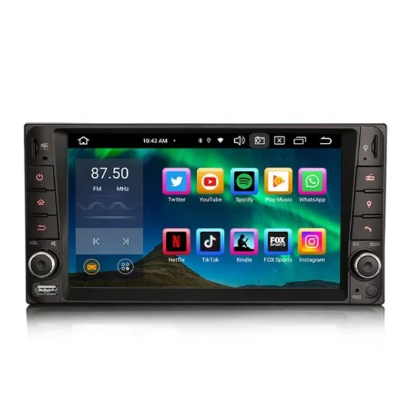 Erisin ES8512C 7 inch Android 12.0 IPS wireless CarPlay 4G DSP LTE Slot dvd car player for Toyota Corolla RAV4 Terios