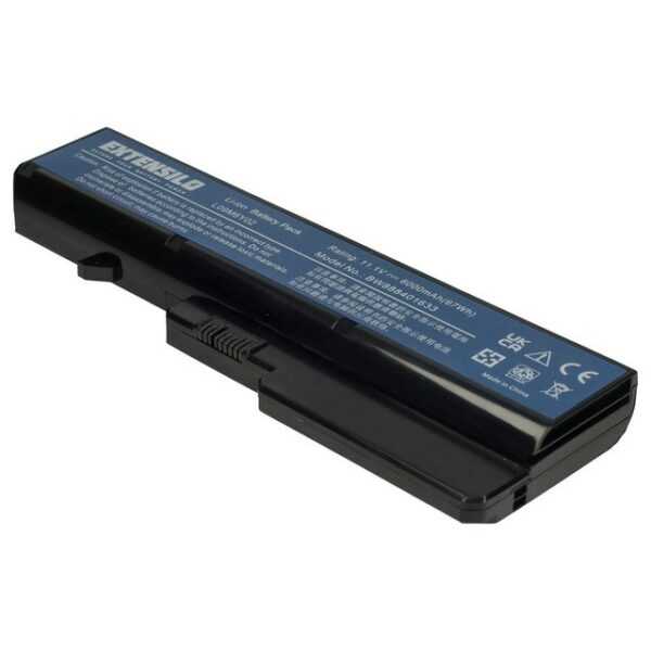 Extensilo kompatibel mit Lenovo IdeaPad Z575 Laptop-Akku Li-Ion 6000 mAh (11,1 V)