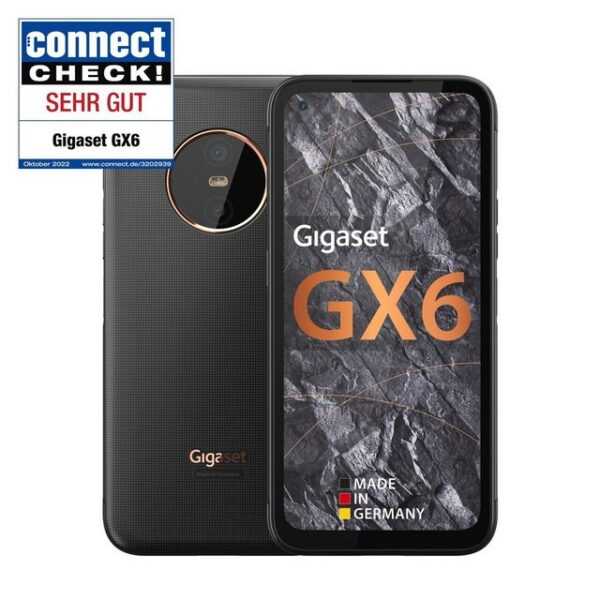 Gigaset GX6 5G Smartphone (16,76 cm/6,6 Zoll, 128 GB Speicherplatz, 50 MP Kamera, Dual-Kamera, 5.000-mAh Akku)