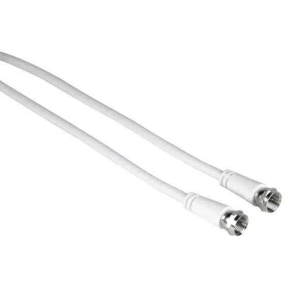 Hama 10m Sat Kabel Antennen Kabel F-Stecker Koaxial-Kabel HD TV SAT-Kabel, (1000 cm)