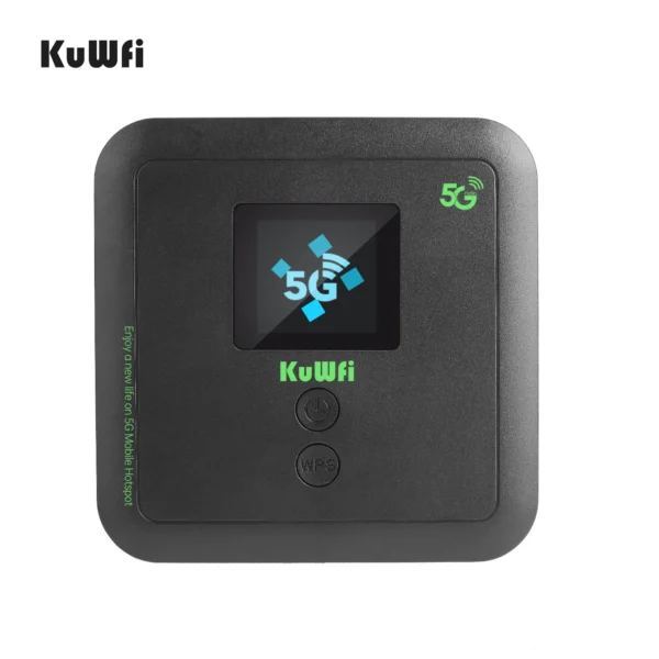 High speed KuWFi 5g wifi router dual band 6000mah 128+ users modem wifi hotspot 5g wifi router with sim card slot