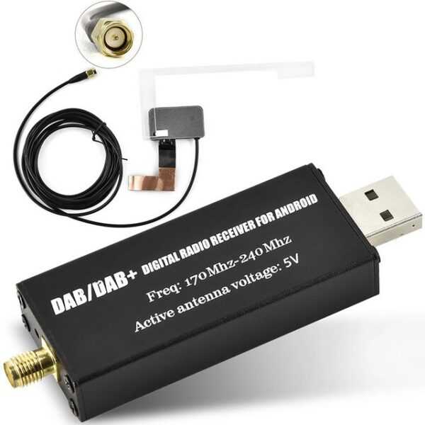 Hikity Digitale DAB+ Radio Antenne für Android Autoradio - USB 2.0 Adapter Digitalradio (DAB)