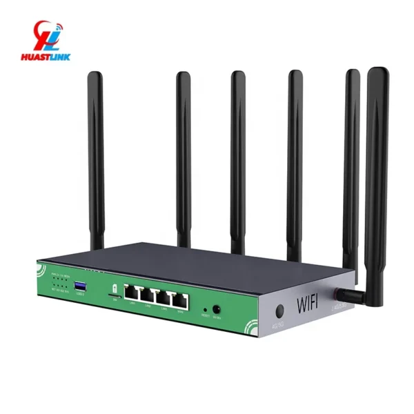 Huastlink HC851 5g Modem Firewall Cpe Wifi 6 Dual Band 1800mbps Wireless Router With Sim Card Slot 5g 4g Lte Network