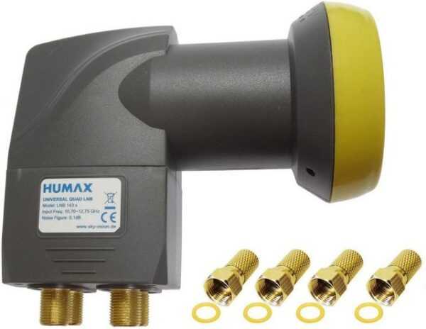 Humax Humax Gold Quad LNB, digitales Satelliten universal LNB mit LTE-Filter Universal-Quad-LNB