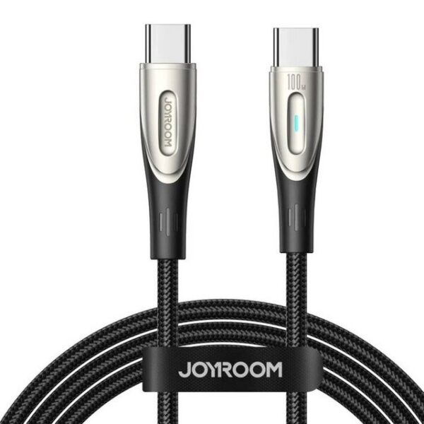 JOYROOM Schnellladekabel USB-C / USB-C-Kabel 100 W 2 m - schwarz Smartphone-Kabel