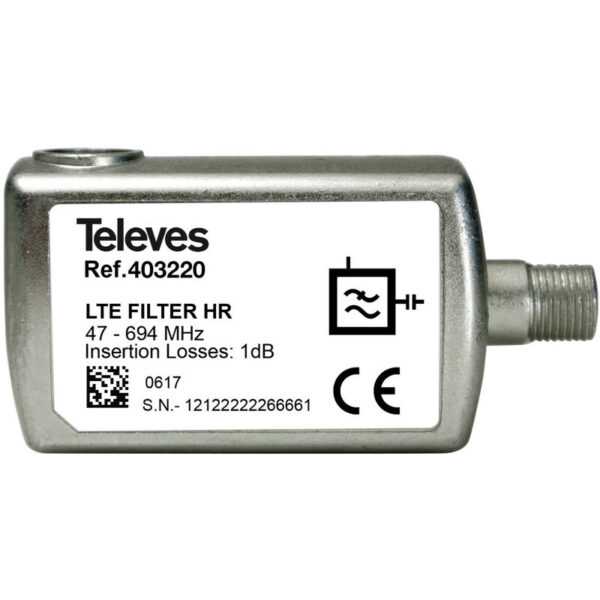 LTE700 5G Steckbarer Filter f Stecker 65dB C21-48 47-694MHz