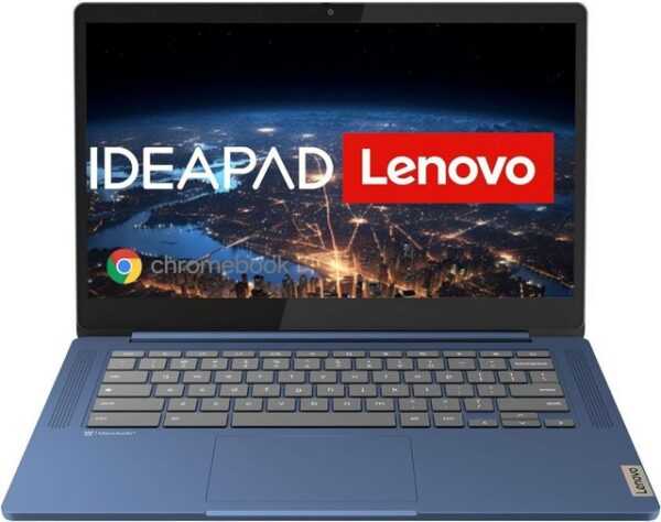 Lenovo IdeaPad Slim, 14" Full HD Display, MediaTek Kompanio 520, 4GB RAM Chromebook (MediaTek Helio, 64 GB SSD, Laptop Computer Notebook 14 Zoll Chromebook Lenovo PC)